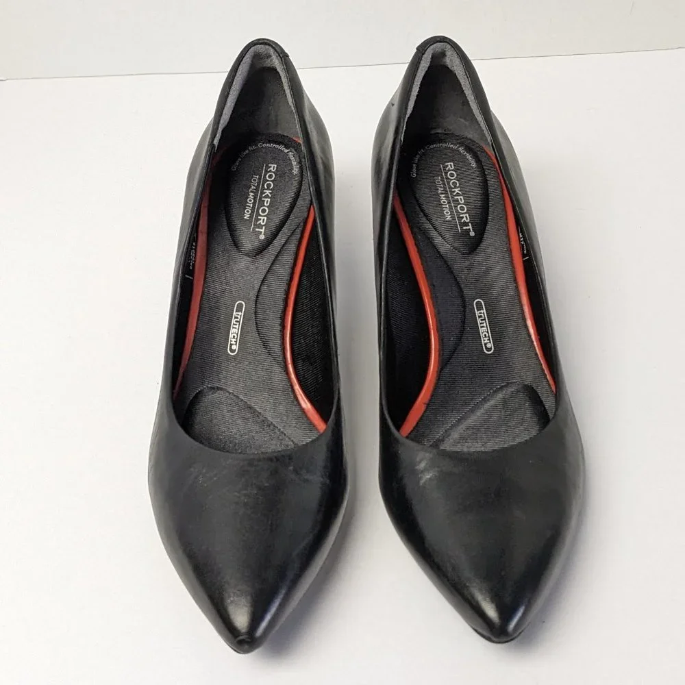 Rockport Total Motion Kalila Pumps, Black, Womens 9 Narrow